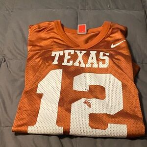 Nike Burnt Orange Texas #12 Football Jersey